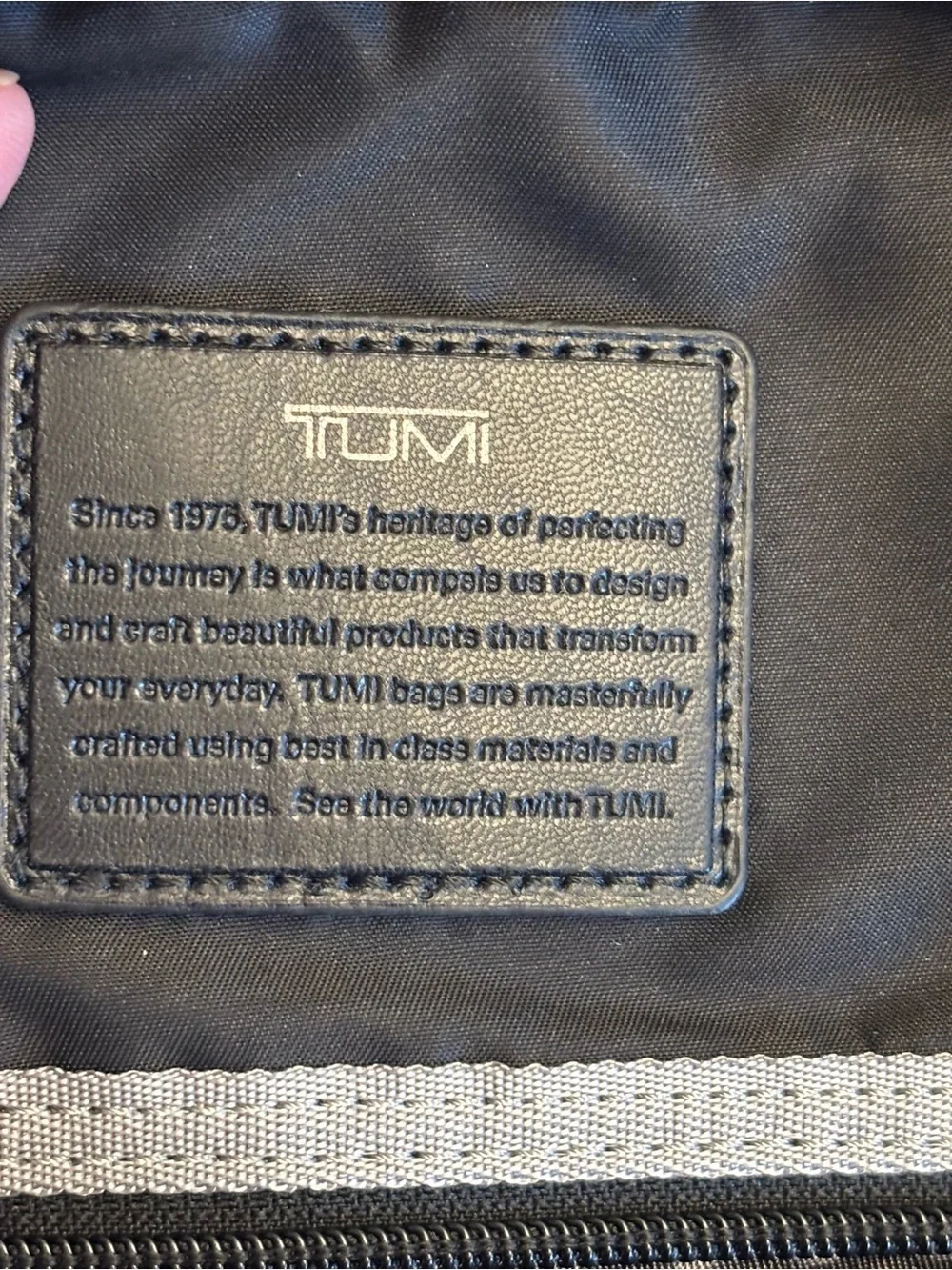 Tumi Gray Fife Slim Crossbody Sling Bag - Compact NEW
